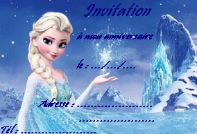 carte anniversaire elsa reine des neiges